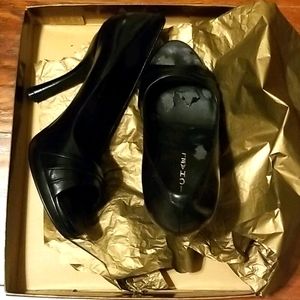 Ruched strap high heels
